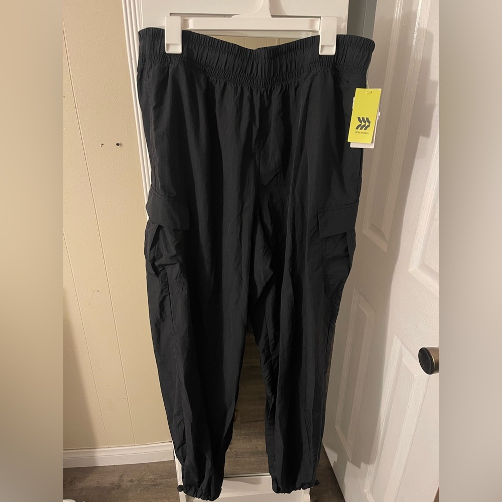 all in motion Black Track Jogger Pants